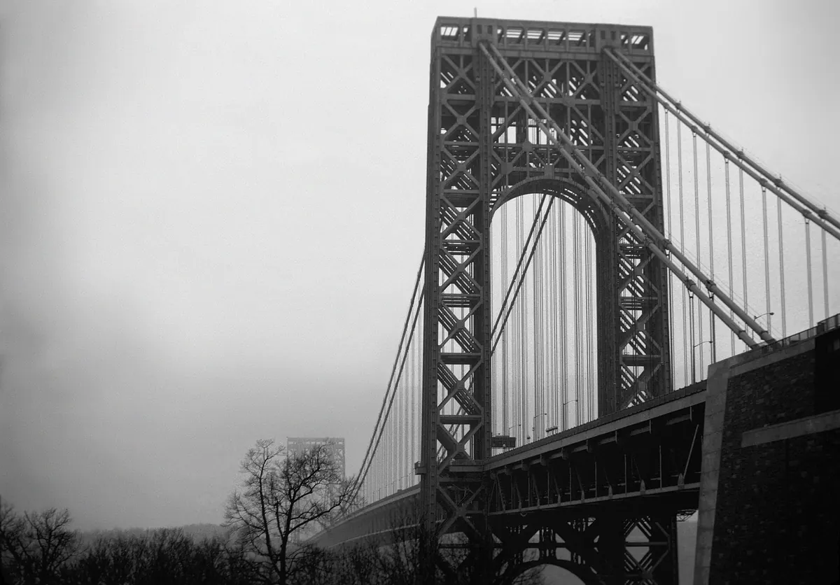 The George Washington Bridge in February 1965